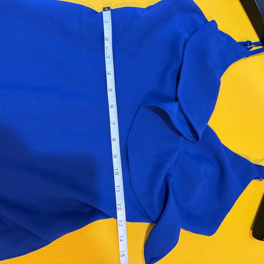 L'ATISTE Royal Blue High-Low Ruffle Dress - Picture 5 of 8